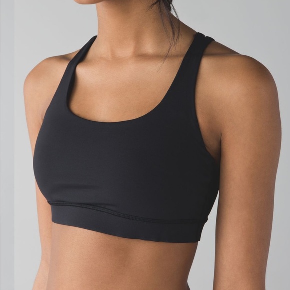 lululemon athletica Other - Lululemon Women’s Black Energy Sports Bra Size 8